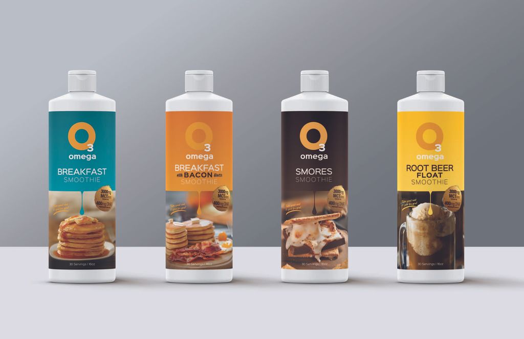 Omega 3 Smoothies - Branding & Packaging 