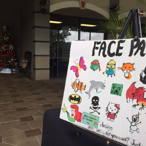 Face painting at the Carrollwood Country Club
