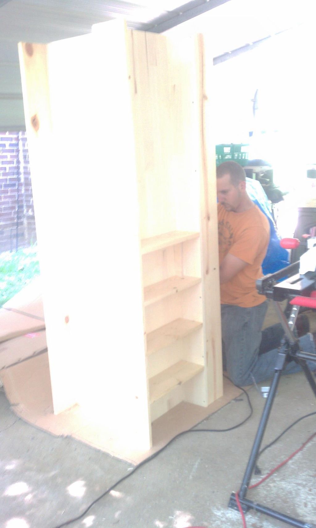 Rotating DVD/CD rack.