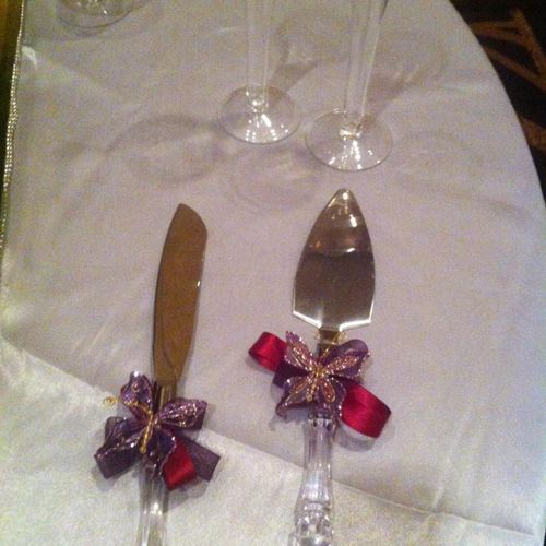 Butterfly Schemed Cake Table Wedding Decorations