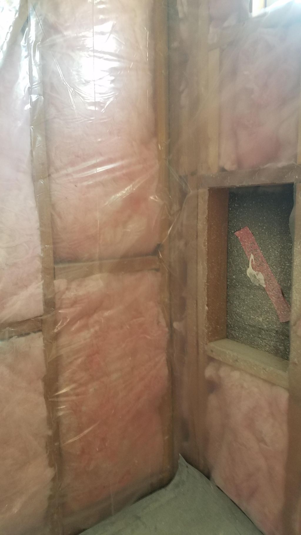 shower under construction