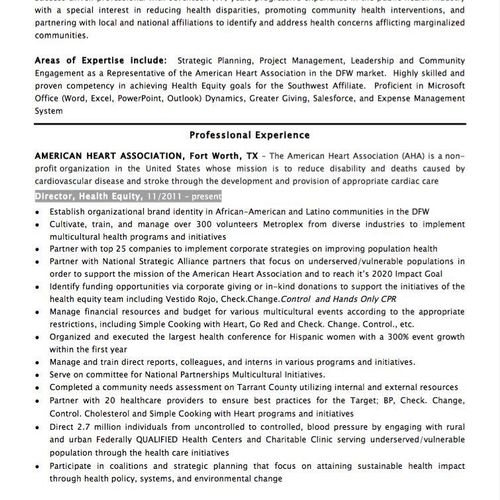 Before: Senior Resume (pg. 1)