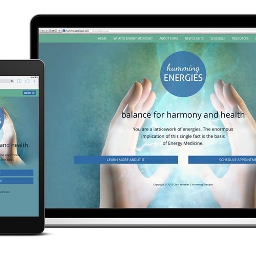 Custom web design for alternative health practitio
