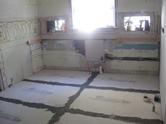 kitchen floor - before