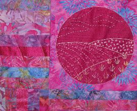 Quilted silk