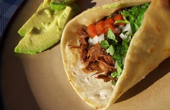 Slow braised chuck roast beef reduced to perfectio