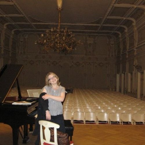 Pre-concert rehearsal in Glinka Hall (St. Petersbu