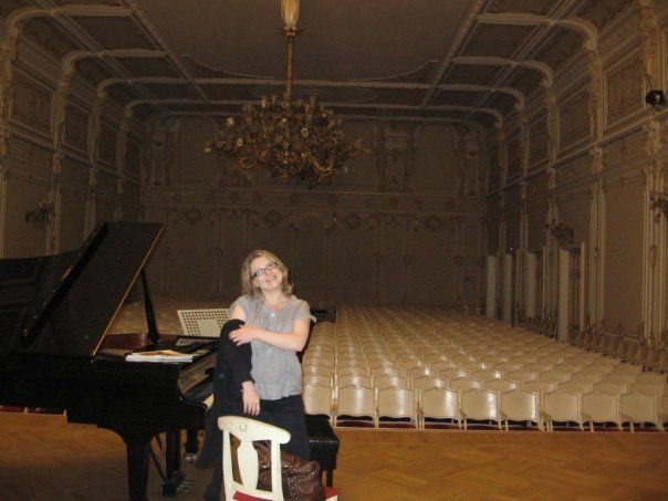 Pre-concert rehearsal in Glinka Hall (St. Petersbu