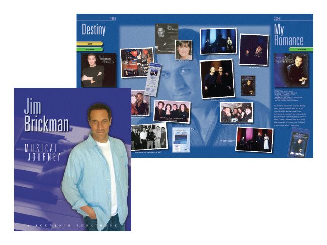 16-page scrapbook for nationally-known pianist Jim