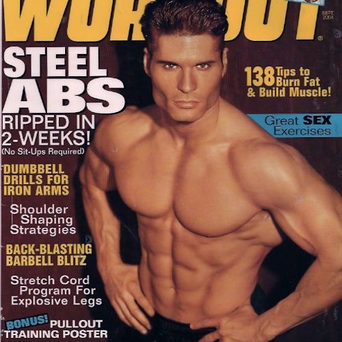 John Turk on the cover of Mens Workout magazine.