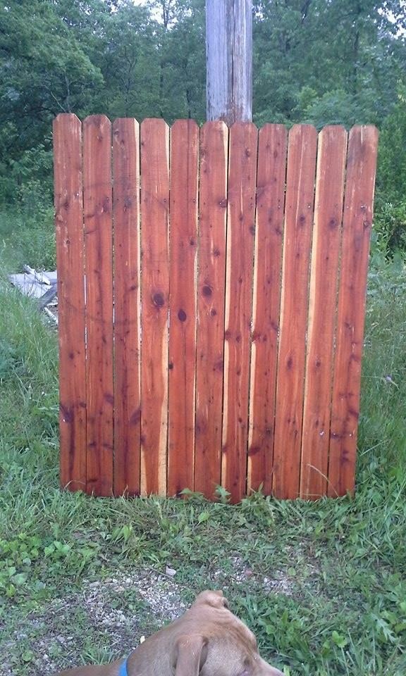 I can supply the handmade cedar fence panels for h