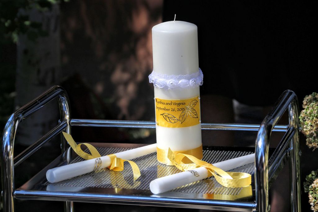 A Unity Candle ceremony.