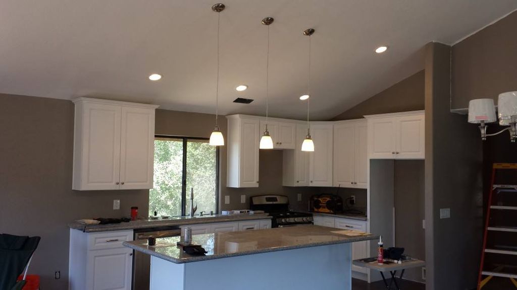 New kitchen pendant and can lighting!