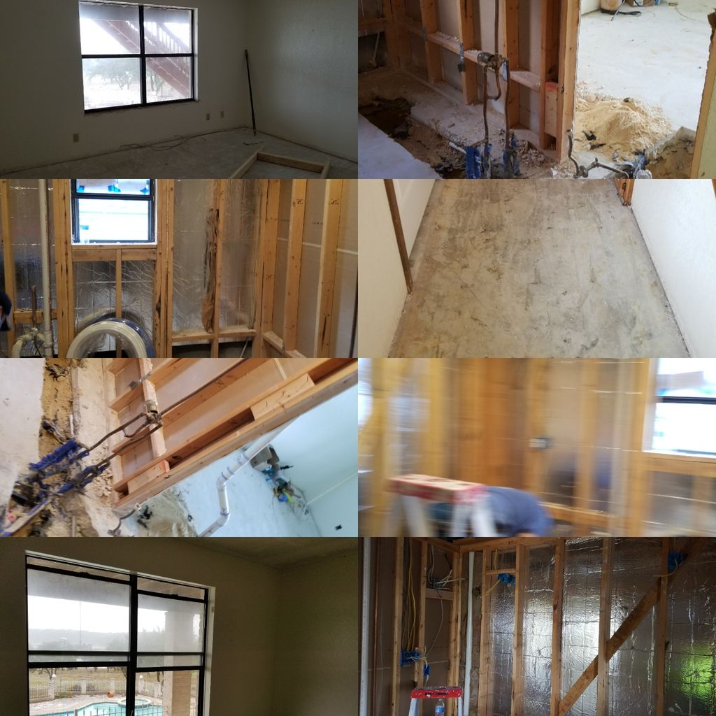 Demo complete in Canyon Lake by SmithCo. Plumbing,