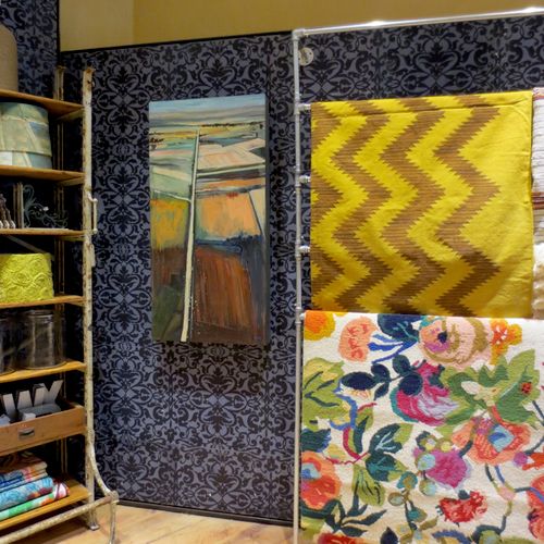 My artwork at Anthropology store in Corte Madera