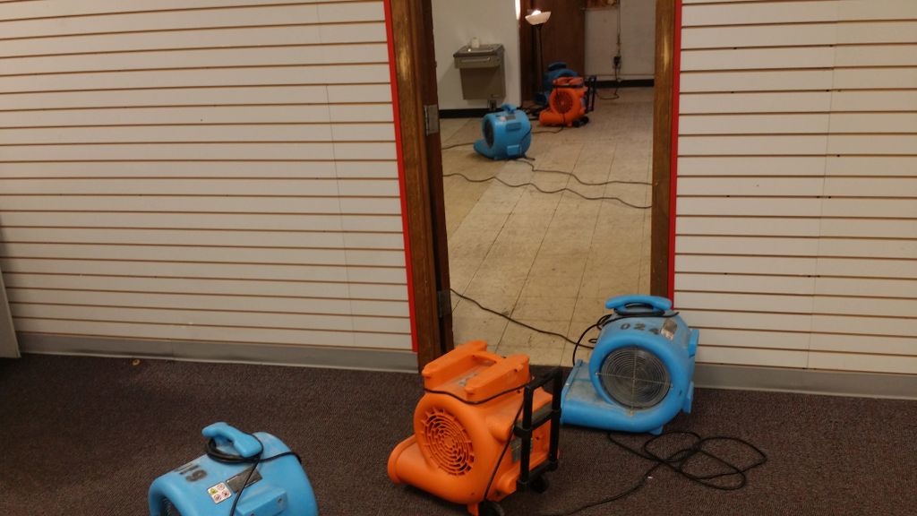 Flood job that we needed to dry out