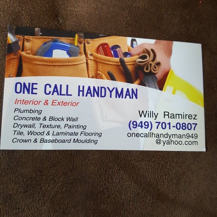 One Call Handyman   by  WILLY RAMIREZ