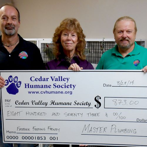 Helping the local Humane Society...