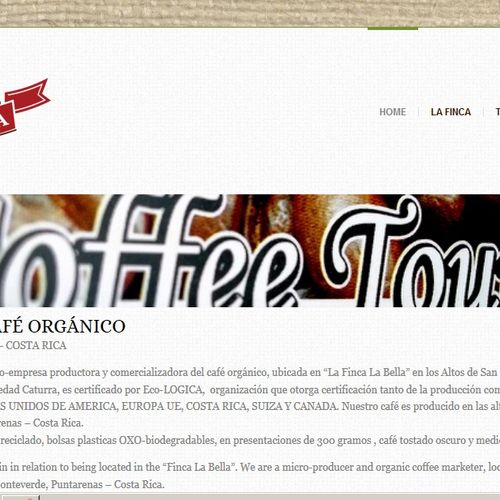 Bella Tica Organic Coffee - Logo & Web Design
