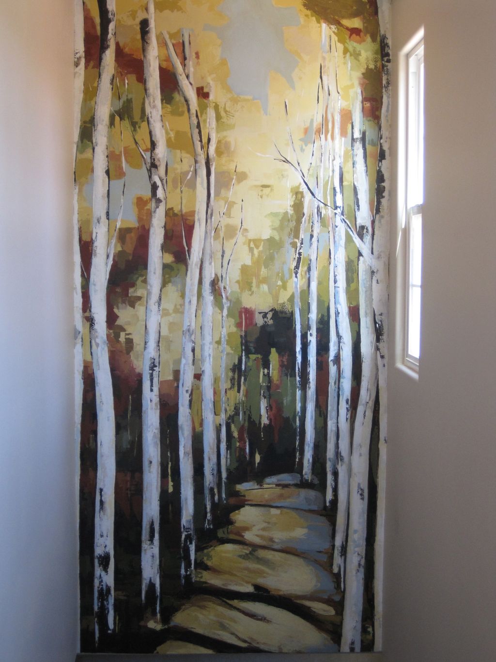 WALL MURAL ABOVE STAIRS