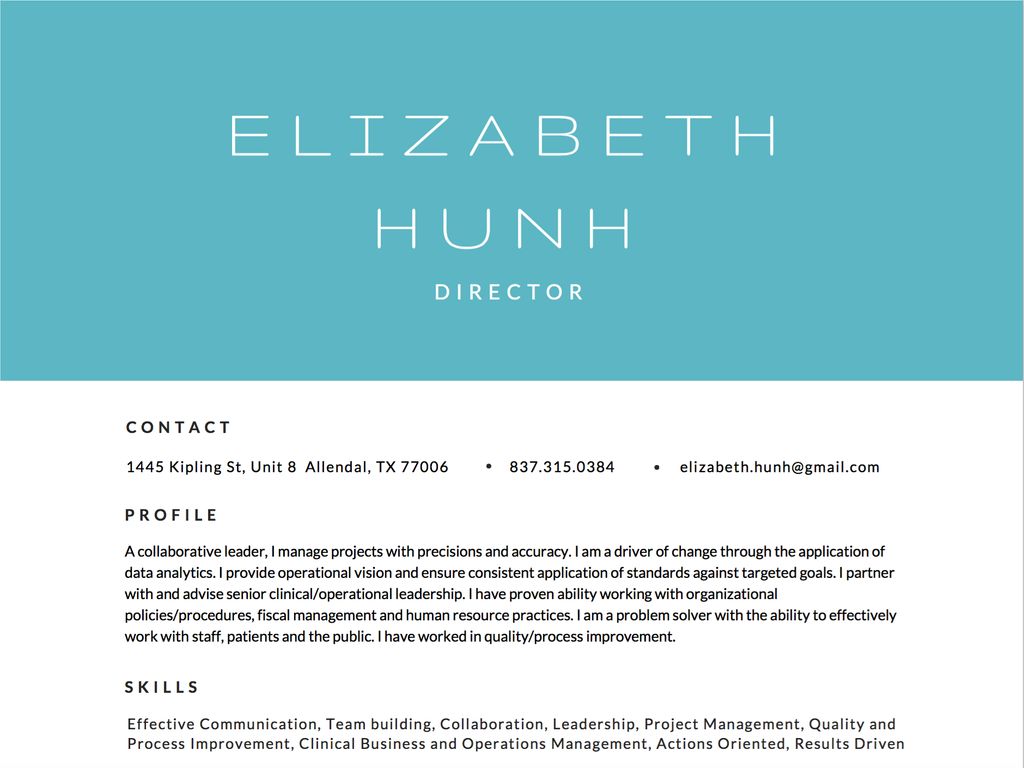 Client Resume