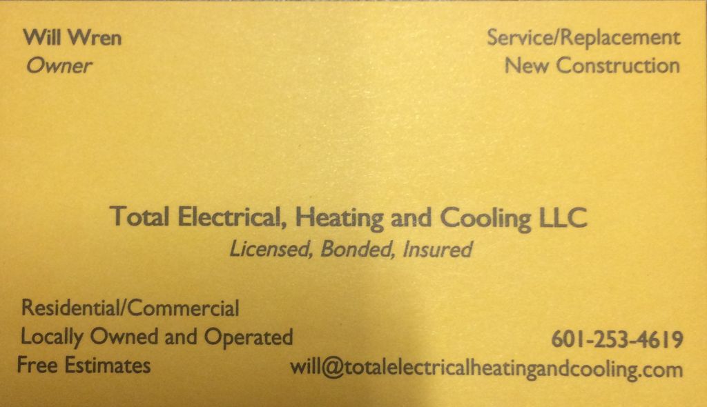 Total Electrical, Heating and Cooling LLC