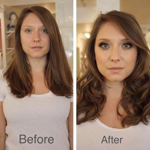bridal trial Before & After