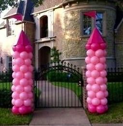 Royal Princess balloon columns