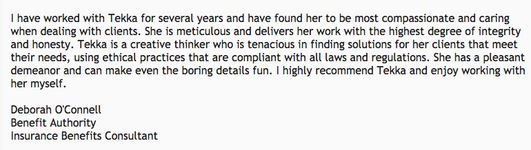 Testimonials
