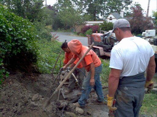 Moling a new water line