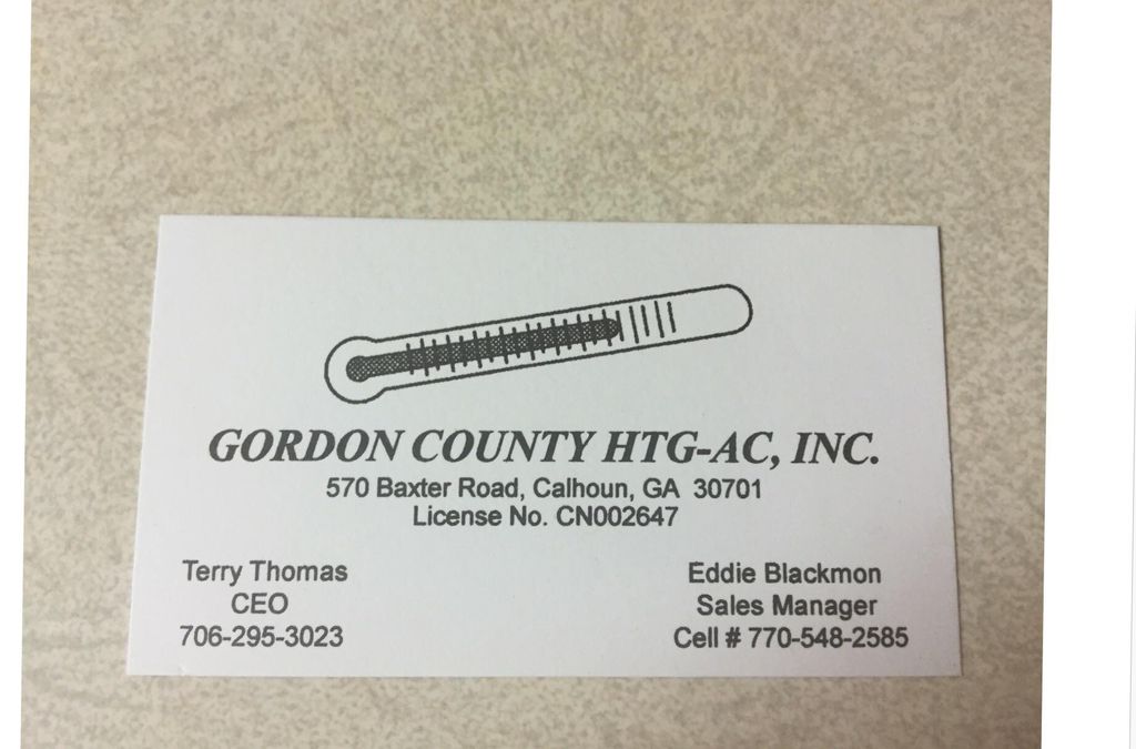 Gordon County HTG-AC AND PLUMBING
