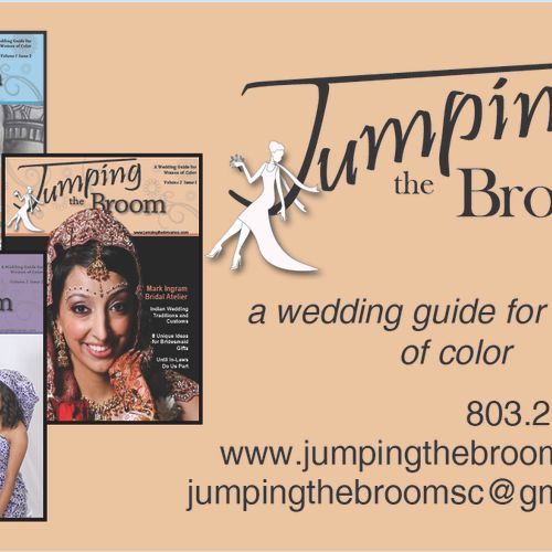 Business card design for Jumping the Broom Magazin