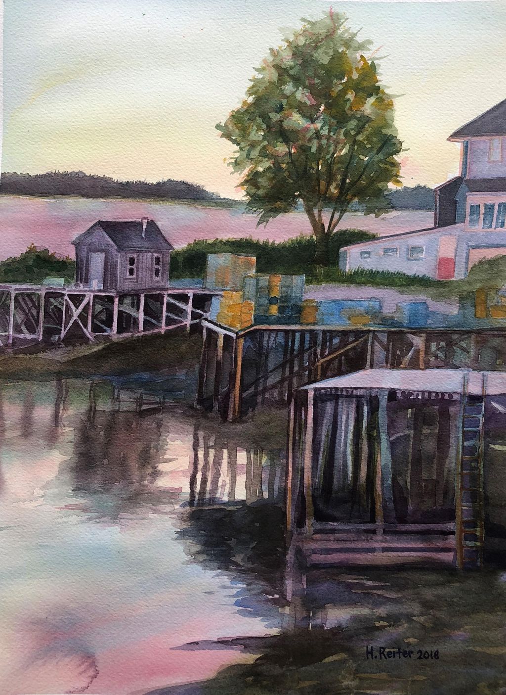 Watercolor Camden Maine
