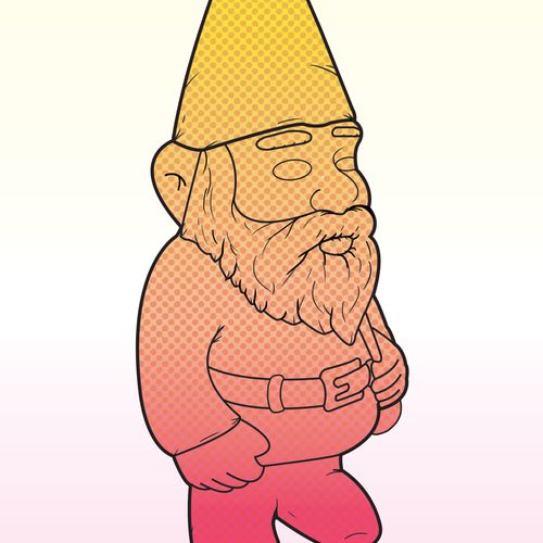 "Gnome" poster design.