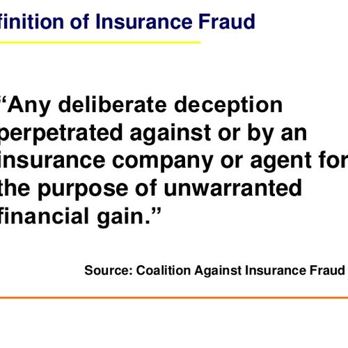 Insurance Fraud