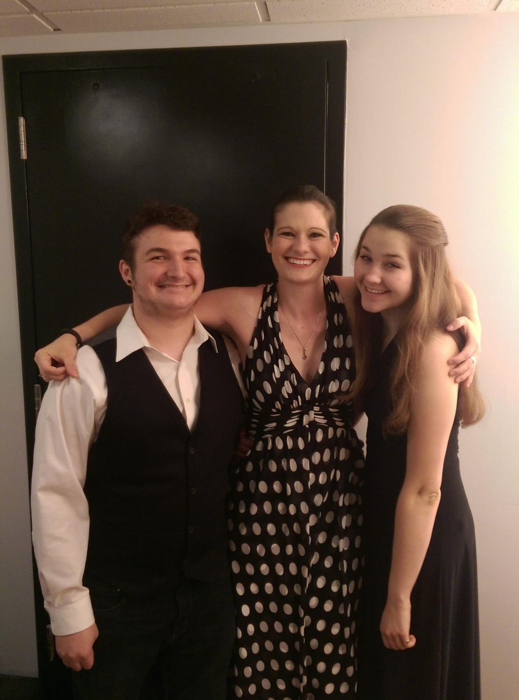 Students and I getting ready to sing for Legacy Re