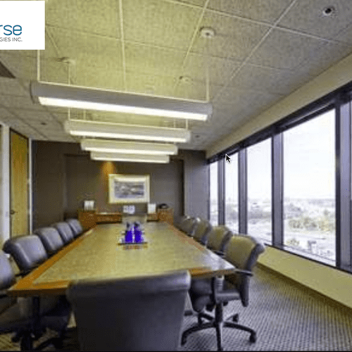Executive style conference room for client meeting