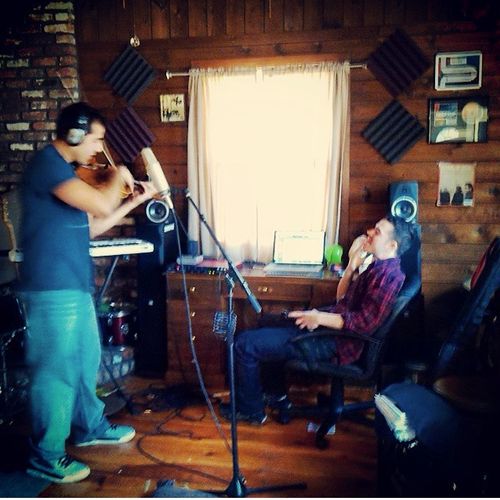 Recording Andrew Bredossian at Rooftop Studios