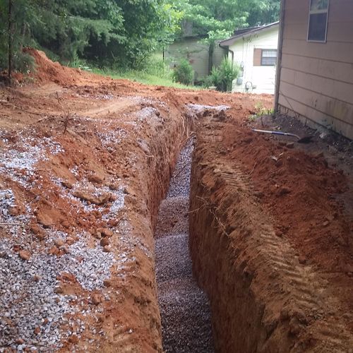 Basement Drainage System Install