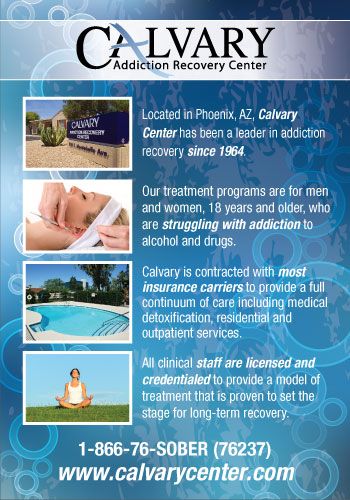 Magazine Ad for Calvary Addiction Recovery Center