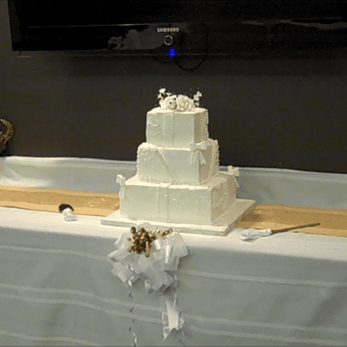 The Cake at The Ellington Wedding on December 31, 