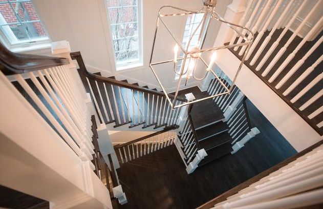 New Wilmette Residence - Interior view - stairway
