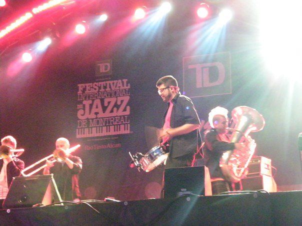 Playing at Montreal Jazz Festival in 2010 with Sla