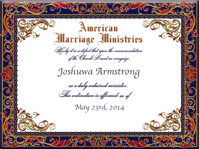 Officiant Credentials