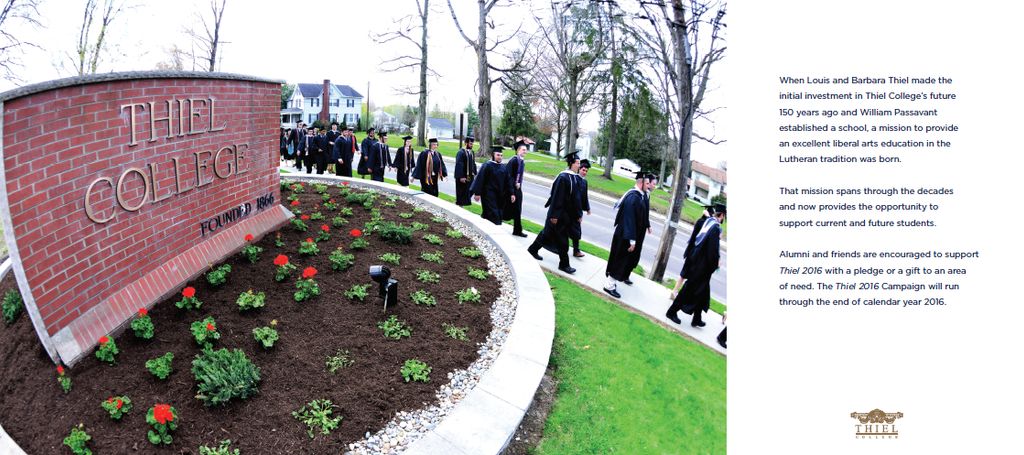 Campaign Brochure for Thiel College