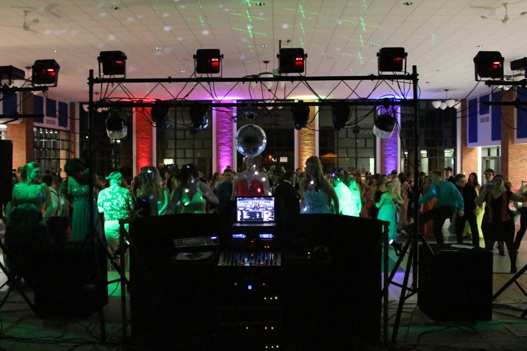 High school prom with Up-Lighting.