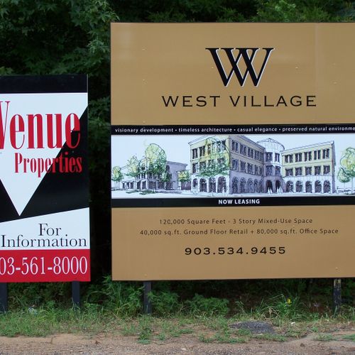 real estate sign / property sign