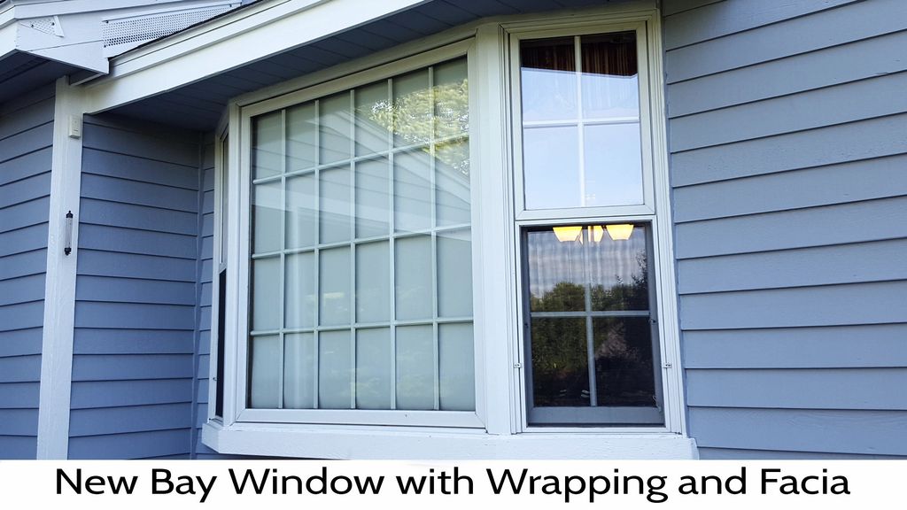 New 30 degree bay window was installed with comple