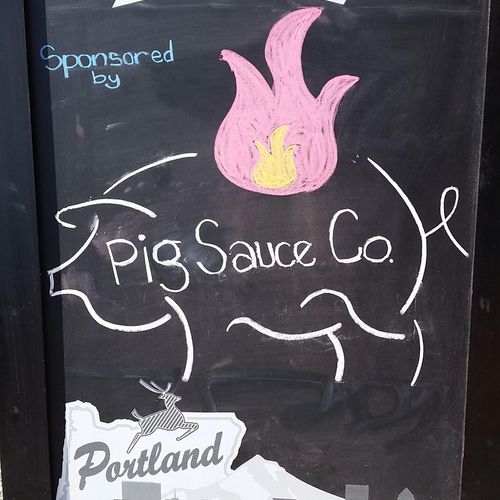 Pig Sauce Company sponsored community fundraiser. 