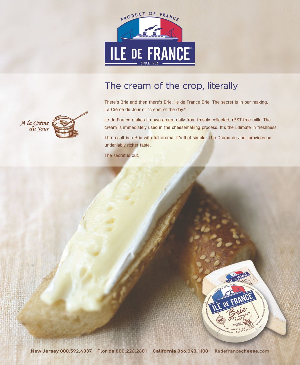 Copy for magazine ad for gourmet cheese company - 